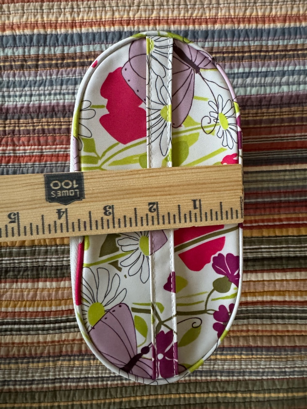 Clinique vintage cosmetics makeup travel bag (1 of 2) NWT floral butterflies - Picture 7 of 7